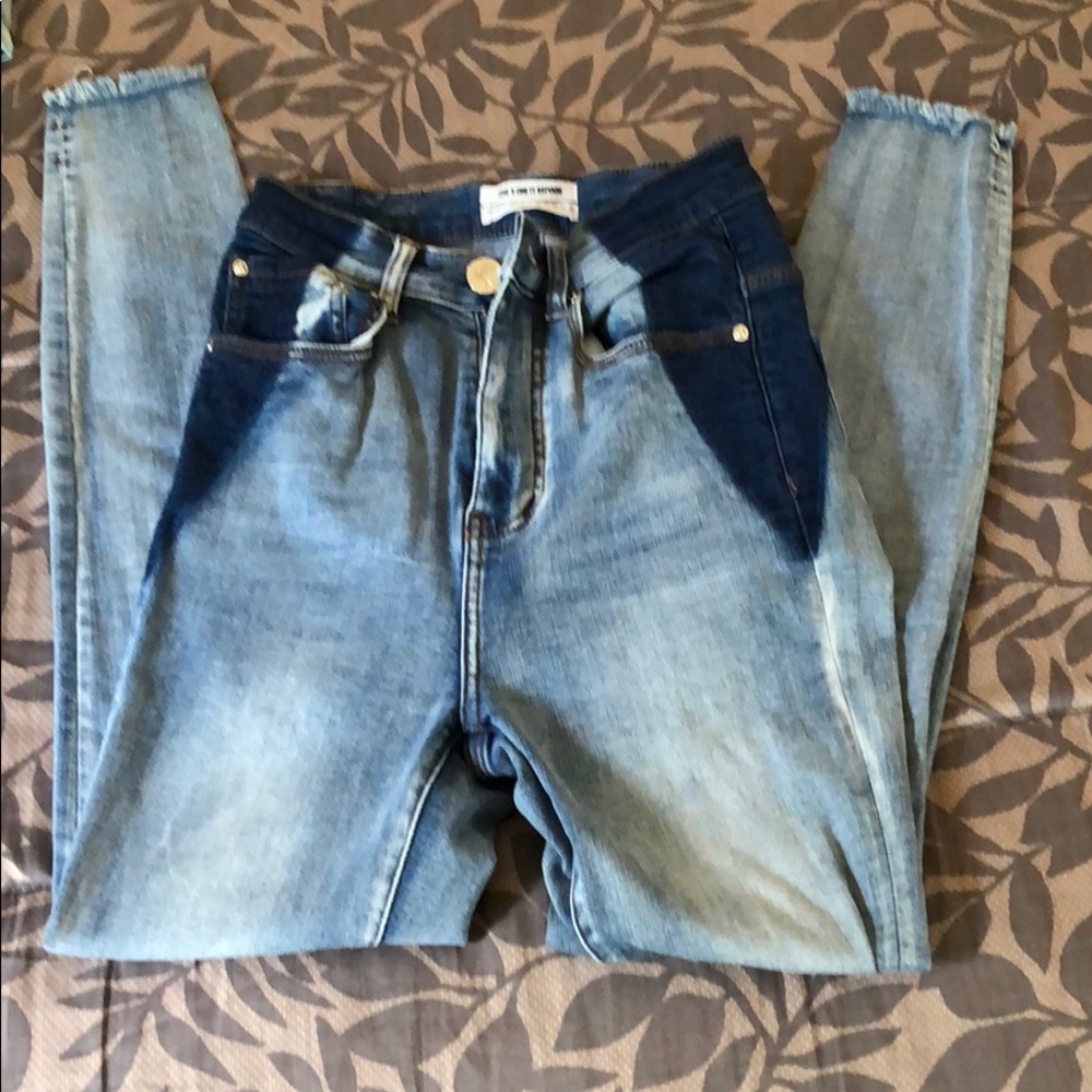 One teaspoon chevron dyed skinny high waist 25